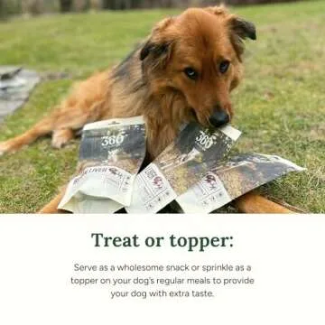 360 Pet Nutrition Freeze-Dried Bison Liver Dog or Cat Treats/Bites, 1-Ingredient, High Protein, No Grain, Made in USA, All-Natural, 4 oz (Bison Liver), Healthy, Training Snacks, Premium Quality.