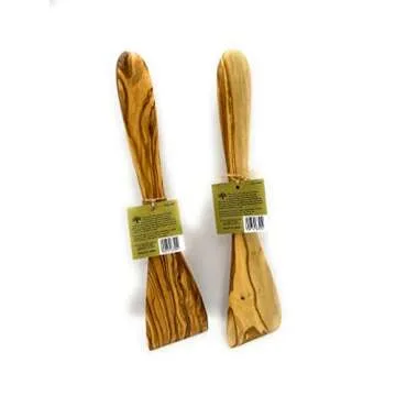 Shop Hand-Crafted Olive Wood Spatulas - Pack of 2