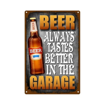 Funny Beer Tin Signs for Man Caves and Garages