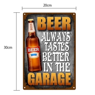 Funny Beer Tin Signs for Man Caves and Garages