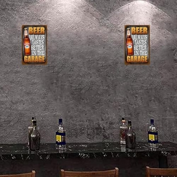 Funny Beer Tin Signs for Man Caves and Garages