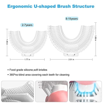 Electric Kids Toothbrush with Cartoon Design and 6 Modes