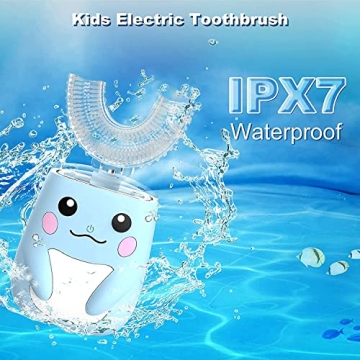Electric Kids Toothbrush with Cartoon Design and 6 Modes