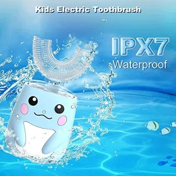 Electric Kids Toothbrush with Cartoon Design and 6 Modes