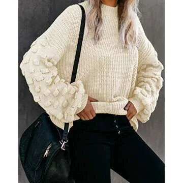 Kisscynest Oversized Pullover Sweater for Women