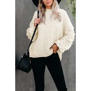 Kisscynest Oversized Pullover Sweater for Women