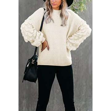 Kisscynest Oversized Pullover Sweater for Women