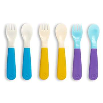 Munchkin® ColorReveal™ Color Changing Toddler Forks and Spoons, 6 Pack