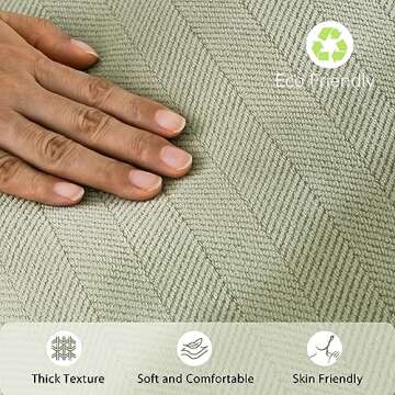 ZWJD Sage Green Pillow Covers 16x16 Set of 2 Chenille Throw Pillow Covers with Elegant Design Soft and Luxurious Decorative Throw Pillows for Couch, Bed, and Home Decor