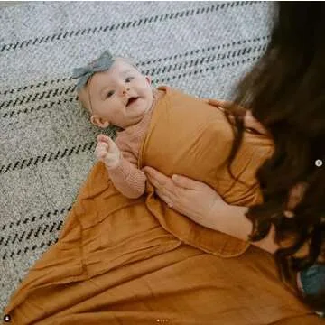 Little Jump Soft Muslin Swaddle Blankets - Rainbow Design