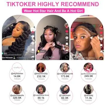 HOT STAR 210% Density HD 13x6 Lace Front Wigs Human Hair Pre Plucked Glueless Body Wave Human Hair Wigs for Black Women HD Lace Frontal Wigs 100% Human Hair 32 Inch