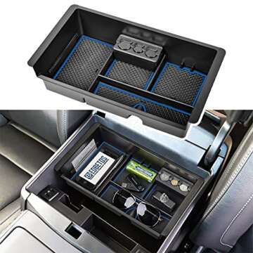 EDBETOS Console Organizer Compatible with 2014-2018 Chevy Silverado/GMC Sierra 1500 and 2015-2019 Si...