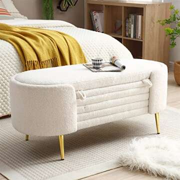 Polibi Multifunctional Storage Bench with Lift-Top Design