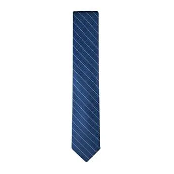 Calvin Klein Men's Etched Windowpane Tie - Navy III, X-Long