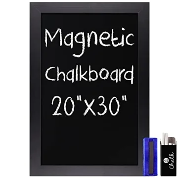 Rustic Black Magnetic Wall Chalkboard 20x30 for Home Use