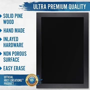 Rustic Black Magnetic Wall Chalkboard 20x30 for Home Use