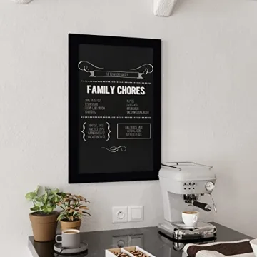 Rustic Black Magnetic Wall Chalkboard 20x30 for Home Use