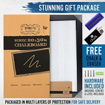 Rustic Black Magnetic Wall Chalkboard 20x30 for Home Use