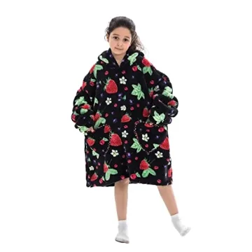 Adisputent Cozy Hooded Blanket Hoodie for All Ages