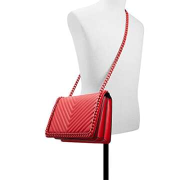 ALDO Women's Medium Greenwald Crossbody Bag, Red