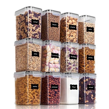 Vtopmart Airtight Food Storage Containers Set - 12 Pieces for Perfect Kitchen Organization