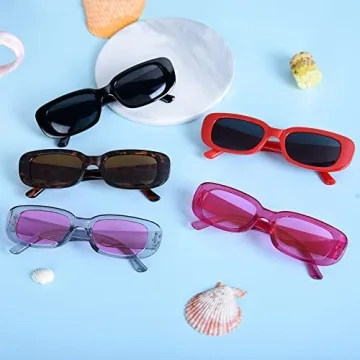 Colorful 10-Pack 90s Sunglasses for Parties and Outings
