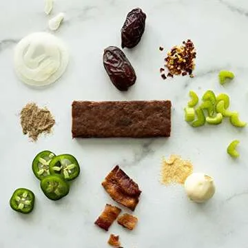 DNX Bar Free Range Chicken Peri Peri, Grass Fed Beef & Uncured Bacon Jalapeno Combo, Meat Snacks, Keto, Paleo, Whole30, Gluten-Free, Dairy-Free, Grain-free, Nitrate-Free, Non-GMO (8 Pk)