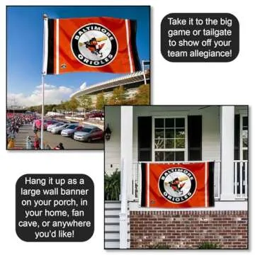 WinCraft Baltimore Orioles Vintage Flag for Tailgating