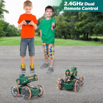 IQBOX Amphibious RC Tank with Water Shooting Fun