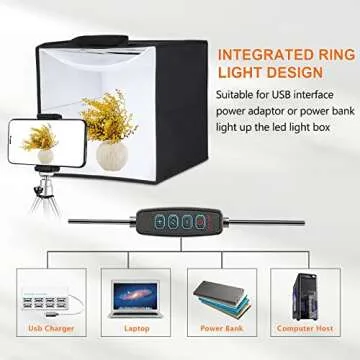 Goottan Photo Studio Light Box - 12x12" for Perfect Photos