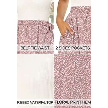 Zattcas Modest Dresses for Women Teacher Dresses Summer Work Dress White Mauve L