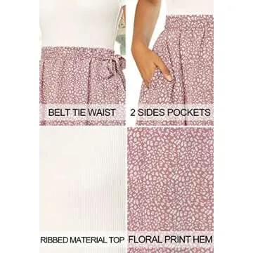 Zattcas Modest Dresses for Women Teacher Dresses Summer Work Dress White Mauve L