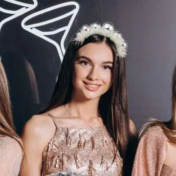 Vintage Disco Ball Headband, 70s Disco Costume Accessory - 20mm/0.8inch Disco Birthday Party Decor for Women Girls