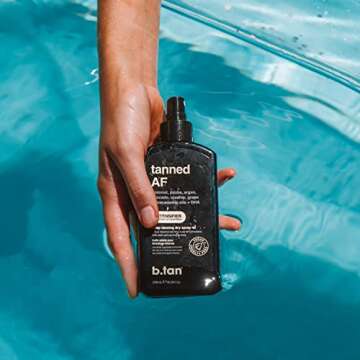 b.tan Intensifier Deep Dry Spray Tanning Oil | Get a Faster, Darker Sun Tan From Tan Accelerating Actives, Packed with Ultra Moisturizing Oils to Keep Skin Hydrated, Vegan, 8 Fl Oz, 3 Pack