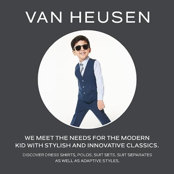 Van Heusen Boys' 4-Piece Suit Set Stylish Comfort