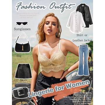 Avidlove Floral Lace Crop Bralette for Stylish Women