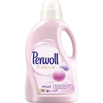 Perwoll Renew Wool & Fine Fabric Care (1 x 21 Wash Loads) Liquid Detergent for Wool, Silk and Fine F...