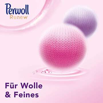 Perwoll Renew Wool & Fine Fabric Care (1 x 21 Wash Loads) Liquid Detergent for Wool, Silk and Fine Fabrics