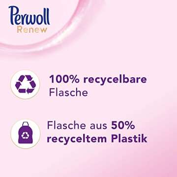 Perwoll Renew Wool & Fine Fabric Care (1 x 21 Wash Loads) Liquid Detergent for Wool, Silk and Fine Fabrics