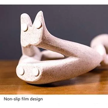 NEWQZ Thinker Figurine Resin Sculpture Statue Collectible Craft Art Handcrafted for Desktop Decor(Smooth)