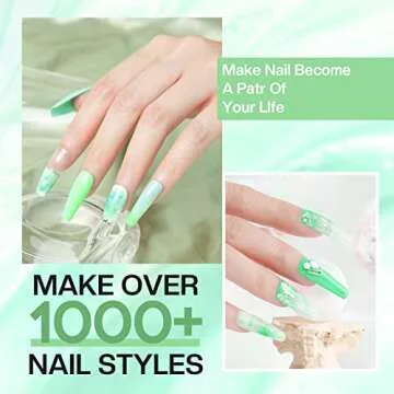 Modelones Blooming Gel Nail Polish Set, 7 Colors Blossom Gel for Spreading Effect Marble, Magic Watercolor Blossom Nail Varnish Art Flower Autumn Design Manicure, Nail Ink, Watercolor Alcohol 10ml