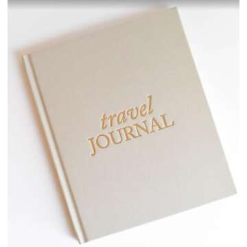 DUNCAN & STONE PAPER CO. Travel Journal for Women, Men (Sand, 110 Pages) – Adventure Journal to Re...