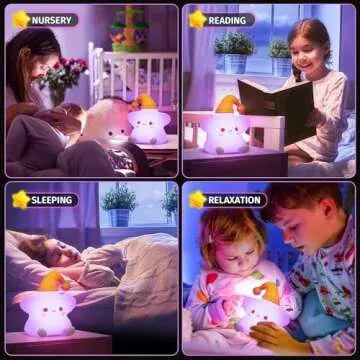 Mubarek Cute Star Night Light, Remote 10 Level Dimmable Star Lights for Bedroom, Rechargeable Lamp Star Lamp, Silicone Squishy Cute Star Light Up Stars, Kawaii Girls Night Light Star Gifts Stars Decor