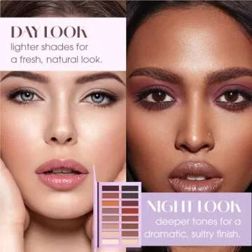 Lamora Eyeshadow Palette Makeup - Eye Makeup Palette with 16 Highly Pigmented Matte Shades - Vegan & Blendable