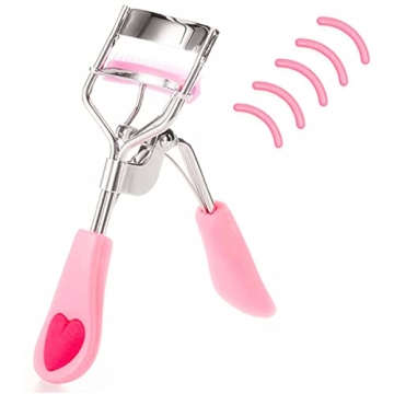 MERVK Stainless Steel Eyelash Curler with Comb for Perfect Lashes