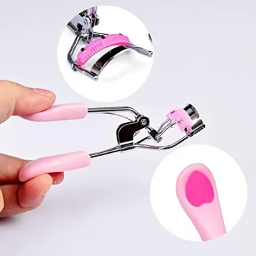 MERVK Stainless Steel Eyelash Curler with Comb for Perfect Lashes