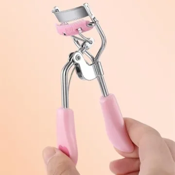 MERVK Stainless Steel Eyelash Curler with Comb for Perfect Lashes