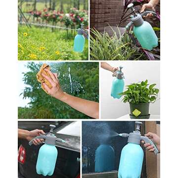 FiveJoy 2L Garden Pump Sprayer with Adjustable Nozzles