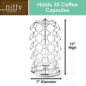 Stylish Nifty K-Cup Holder with 360-Degree Rotation