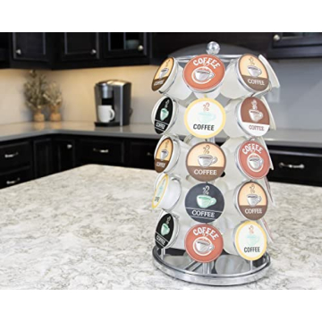 Stylish Nifty K-Cup Holder with 360-Degree Rotation